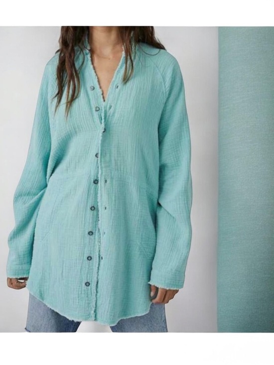 Free People Tops - FREE PEOPLE SUMMER DAYDREAM RAW EDGE TOP XS S M